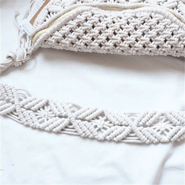 Women's Cute Geometric Cotton Rope Waist Bags