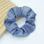 Women's Cute Glittery Pu Leather Cloth Hair Tie