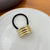 Women's Cute Hip-Hop Exaggerated Asymmetrical Alloy Hair Tie