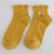 Women's Cute Japanese Style Flower Cotton Embroidery Crew Socks A Pair