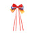 Women's Cute Lady Sweet Color Block Bow Knot Cloth Hair Clip