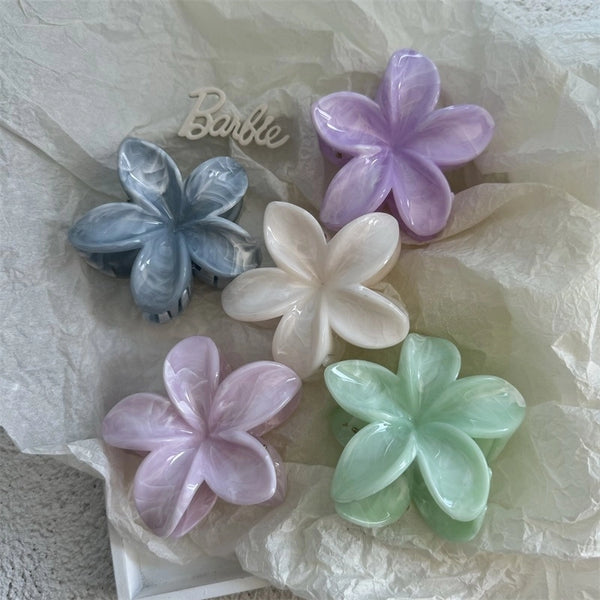 Women's Cute Lady Sweet Flower Plastic Hair Claws