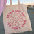 Women's Cute Letter Smile Face Flower Shopping Bags