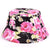 Women's Cute Printing Flower Flat Eaves Baseball Cap