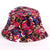 Women's Cute Printing Flower Flat Eaves Baseball Cap