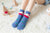 Women's Cute Santa Claus Christmas Socks Polyester Patchwork Crew Socks 1 Set