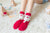 Women's Cute Santa Claus Christmas Socks Polyester Patchwork Crew Socks 1 Set