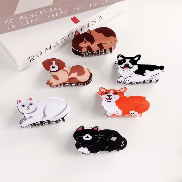 Women's Cute Simple Style Animal PVC Hair Claws