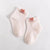 Women's Cute Stripe Cotton Mesh Crew Socks One Pair