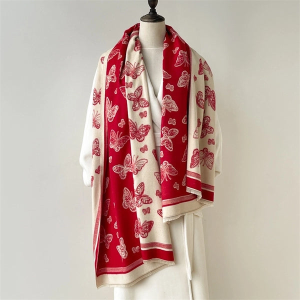 Women's Cute Sweet Butterfly Polyester Scarf