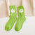 Women's Cute Sweet Flower Polyester Jacquard Crew Socks A Pair