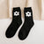 Women's Cute Sweet Flower Polyester Jacquard Crew Socks A Pair