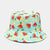 Women's Cute Sweet Fruit Printing Bucket Hat