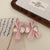 Women's Cute Sweet Heart Shape Bow Knot Imitation Pearl Hair Clip