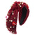 Women's Cute Sweet Heart Shape Pearl Imitation Pearl Cloth Rhinestone Inlay Rhinestones Pearl Hair Band