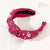 Women's Cute Sweet Solid Color Cloth Inlay Artificial Pearls Fabric Rhinestones Hair Band