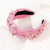 Women's Cute Sweet Solid Color Cloth Inlay Artificial Pearls Fabric Rhinestones Hair Band