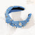 Women's Cute Sweet Solid Color Cloth Inlay Artificial Pearls Fabric Rhinestones Hair Band