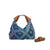 Women's Denim Star Vintage Style Dumpling Shape Zipper Shoulder Bag Handbag Crossbody Bag