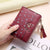 Women's Ditsy Floral Pu Leather Tassel Buckle Wallets