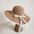 Women's Elegant Basic Bow Knot Big Eaves Straw Hat