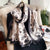 Women's Elegant Basic Color Block Flower Satin Scarf