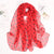 Women's Elegant Basic Simple Style Polka Dots Georgette Printing Silk Scarf