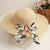 Women's Elegant Basic Solid Color Big Eaves Straw Hat