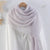 Women's Elegant Basic Solid Color Cotton And Linen Scarf