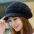 Women's Elegant Basic Twist Curved Eaves Wool Cap