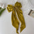 Women's Elegant Bow Knot Cloth Tassel Pleated Hair Clip