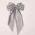 Women's Elegant Bow Knot Cloth Tassel Pleated Hair Clip