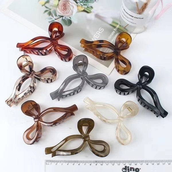 Women's Elegant Bow Knot Plastic Hair Claws