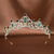 Women's Elegant Bridal Streetwear Geometric Crown Alloy Plating Inlay Rhinestones Hair Band Crown