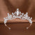 Women's Elegant Bridal Streetwear Geometric Crown Alloy Plating Inlay Rhinestones Hair Band Crown