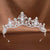 Women's Elegant Bridal Streetwear Geometric Crown Alloy Plating Inlay Rhinestones Hair Band Crown