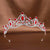 Women's Elegant Bridal Streetwear Geometric Crown Alloy Plating Inlay Rhinestones Hair Band Crown