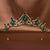 Women's Elegant Bridal Streetwear Geometric Crown Alloy Plating Inlay Rhinestones Hair Band Crown