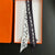 Women's Elegant Business Basic Stripe Satin Tassel Scarf