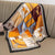 Women's Elegant Classic Style Color Block Satin Printing Silk Scarf