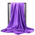 Women's Elegant Classic Style Solid Color Satin Silk Scarf