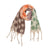 Women's Elegant Color Block Polyester Scarf