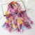 Women's Elegant Flower Georgette Silk Scarves