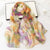 Women's Elegant Flower Georgette Silk Scarves