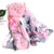 Women's Elegant Flower Georgette Silk Scarves