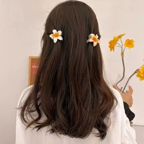 Women's Elegant Flower Plastic Hair Clip