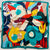 Women's Elegant Flower Polyester Printing Silk Scarf