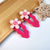 Women's Elegant Flower Resin Stoving Varnish Hair Clip