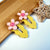 Women's Elegant Flower Resin Stoving Varnish Hair Clip