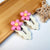 Women's Elegant Flower Resin Stoving Varnish Hair Clip